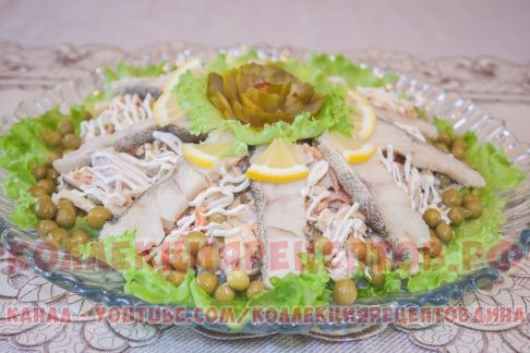 Рыбный салат на праздничный стол «Океан» - вкусный рецепт!
