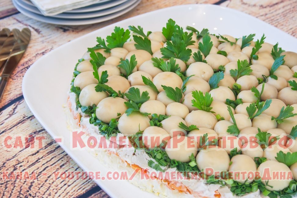 грибная поляна салат рецепт с фото
