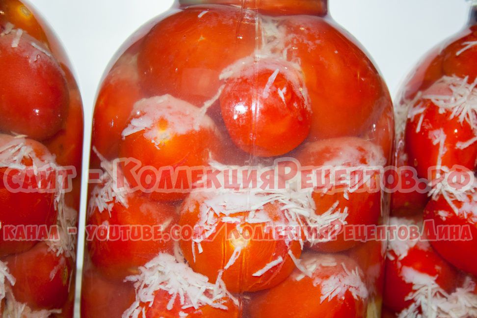 помидоры с чесноком на зиму рецепты