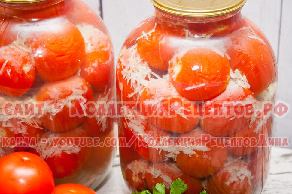помидоры с чесноком рецепт